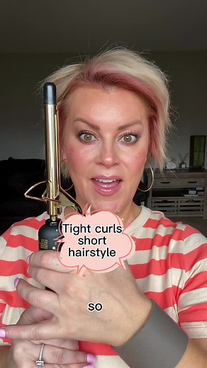 Trying Out a Tiny Barrel Curling Iron for Short Hairstyles
