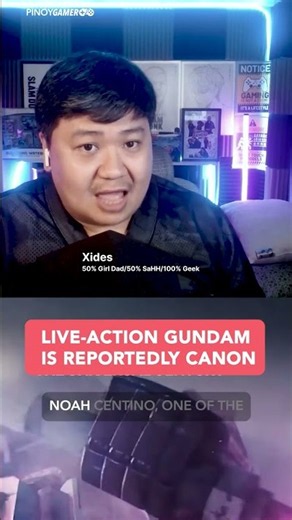 Live-Action Gundam is reportedly Canon #gundam #pinoygamer #podcast #podcastph #shorts #shortsph
