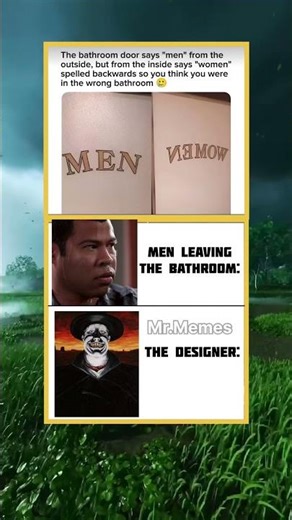 You Exit the Wrong Bathroom 😭#trendingshorts #shorts #memes #funnymemes #viralmemes #ytshorts