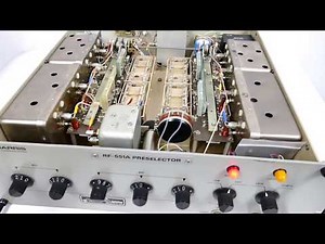Harris RF-551A Automatic Preselector Showing Impedance Tuner Matching