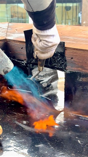 Toronto Roofing 🏗️ on Instagram: "Scupper flashing installation process #roofing #toronto #torontohomes #torontobuilder #torontoroofing commercialroofing renovation luxuryhomes buildersofinsta roofersofinstagram asmr"