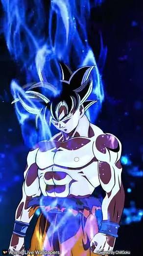 Papel de parede que se mexe do goku super saiyajin breaker