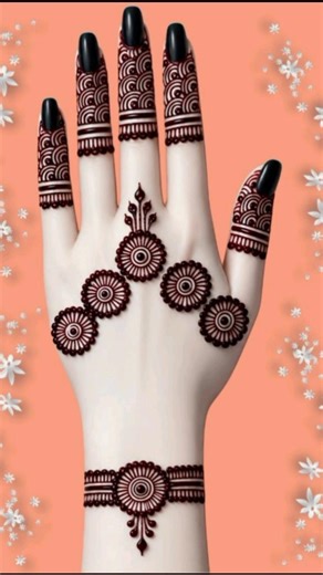New Flower Mehndi Design | Mehandi Ka Design #shorts #ytshorts #trending