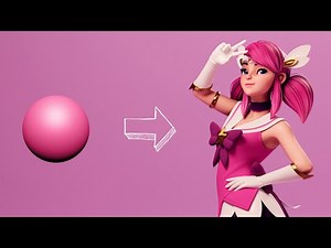 Sculpting Star Guardian Lux (Zbrush and Blender)