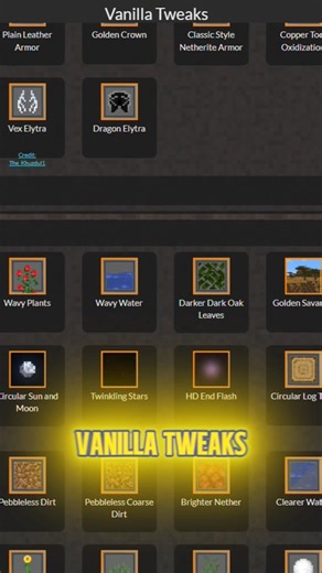 Minecraft vanilla tweaks #minecraft #shorts #tutorial #ytshorts