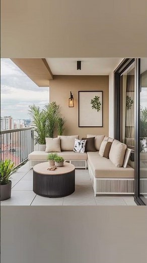 🌇 🔥Luxury Balcony Design Ideas 2025| Perfect City View Setup 🏙️ ✨ #shorts #shortsfeed #home #balcony
