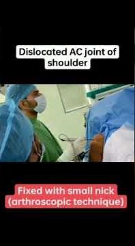 Acromio-clavicular joint dislocation Shoulder treated with keyhole surgery