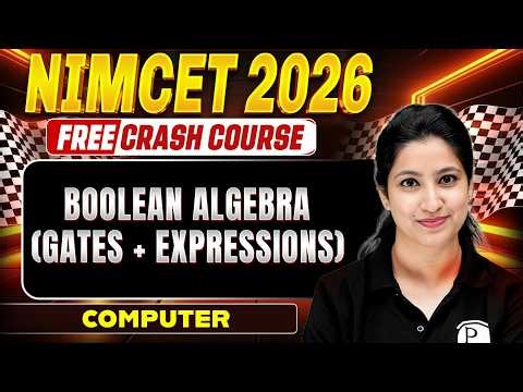 Boolean Algebra In One Shot | NIMCET 2026 | Free Crash Course | BY Puneet Ma'am