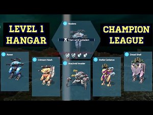 War Robots: Cerberus, Raven, Shell, Invader, Hawk Nodens | Level 1 Hangar Gameplay
