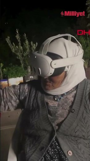 80 yaşında sanal gerçeklik gözlüğü taktı; tepkileri gündem oldu #sanalgerçeklik