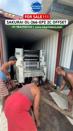 2005 SAKURAI OLIVER 266 EPZ - TWO COLOUR SHEET FED OFFSET PRINTING MACHINE FOR SALE | MK PRINTECS