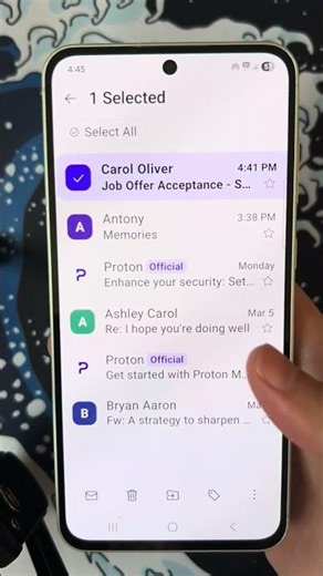 How to mark email as unread in Proton Mail