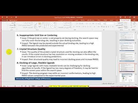 Molecular docking validation