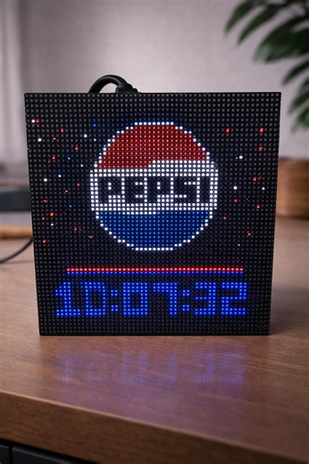 Pepsi Animated LED Digital Clock – Retro 8-bit Arcade Decor - Etsy Canada