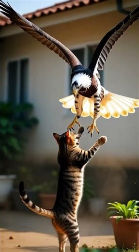Eagle Catches Cat