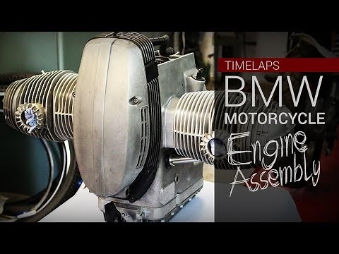 BMW Motorcycle Engine Assembly - self-made in time lapse