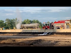 UPDATE: Tanker fire closes S.R. 37 in Indianapolis