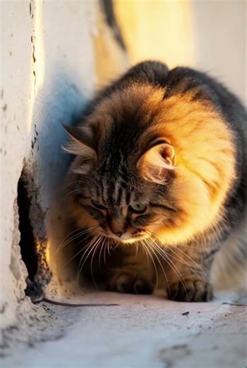 Cat vs Mouse: The Most Intense Standoff You’ll Ever See! 🐱👀🐭