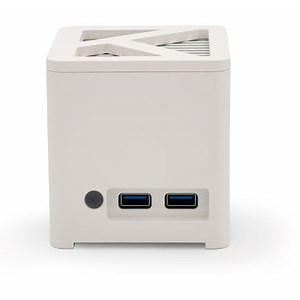 KUBB Mini PC Fanless Intel® N100, 16GB RAM DDR5 4800MHz, M.2 SSD 256GB, WiFi 6, BT 5, Win 11Pro, Aluminiu, 8x8cm, Fabricat in Franta, Alb - eMAG.ro