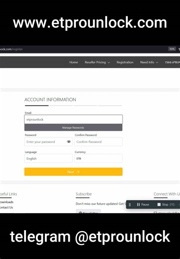 how to register on etprounlock.com #register #createaccount #etprounlock #etforensic #server #remoteservices