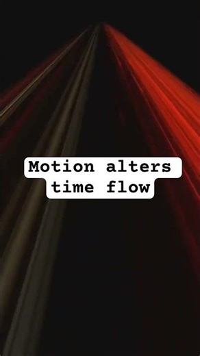 Motion alters time flow