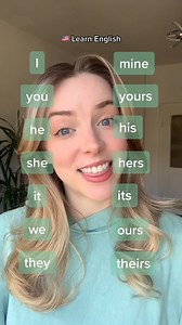 Learn possessive pronouns! mine, yours, his, hers, its, ours, theirs 🤓 #learnenglisheveryday #learnenglishonline #england | Englishteacherclaire