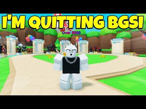 I'm Quitting Bubble Gum Simulator Infinity...