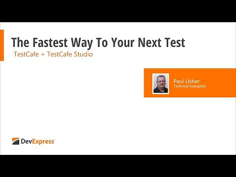 The Fastest Way to Your Next Test – TestCafe + TestCafe Studio