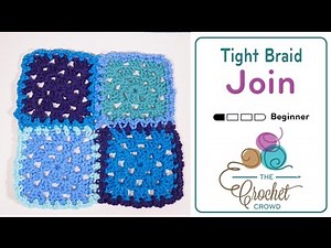 Crochet Flat Braid Joining | EASY | The Crochet Crowd