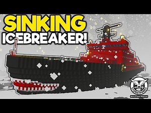 Icebreaker Sinks in the Biggest Waves I've Ever Seen! - Stormworks Gameplay - Sinking Ship Survival