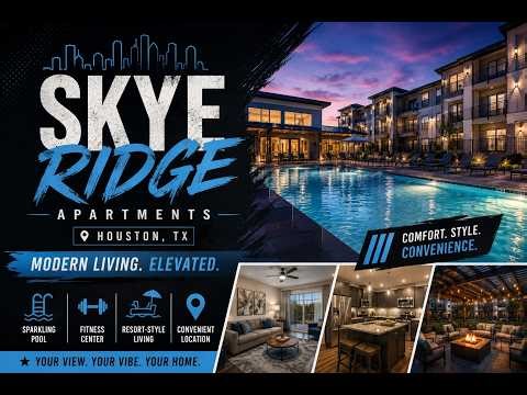 Skye Ridge Apartments Houston TX Tour | Modern Apartment Living in Houston Texas
