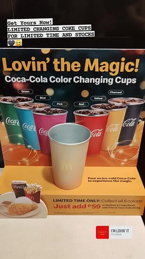 Color Changing Coca-Cola Cups at McDonald's
