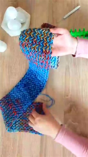 12 reactions | knitting loom for beginners step by step #knitting #crochet #loom #scarf #knitting_loom_eljammari | Ouabd Zaina | Facebook