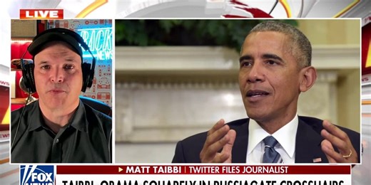 Obama now 'squarely in Russiagate crosshairs,' Matt Taibbi says
