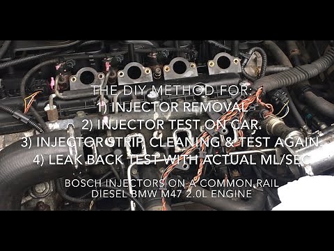 Bosch common rail injectors: removal, testing, dismantling, cleaning. Freelander TD4, 320d