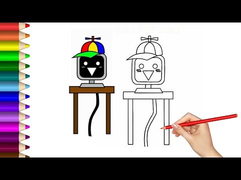 How to Draw Mr. Fun, Computer from Incredibox Sprunki | Simple & Easy for Kids