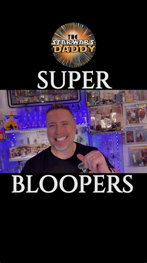 SUPER BLOOPERS week 🤯😂 Uncontrollable noises, nonstop stuttering, and me bleeping my entire vocabulary. I fully lost my mind again. #starwars #bloopers #starwarsdaddy #vintagetoys #comedyshorts