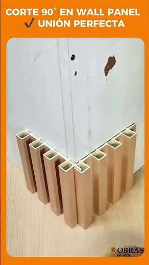 🔥 CORTE PERFECTO DE WALL PANEL A 90°