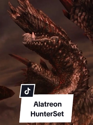 "Blazing Black Dragon" Alatreon (アルバトリオン) Weapon and Armor Set. Blade...