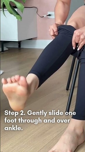 How to put on compression leggings!