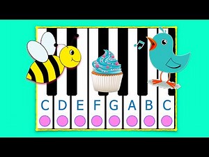 C Major Scale Song - FUN PIANO PLAYALONG FOR KIDS !