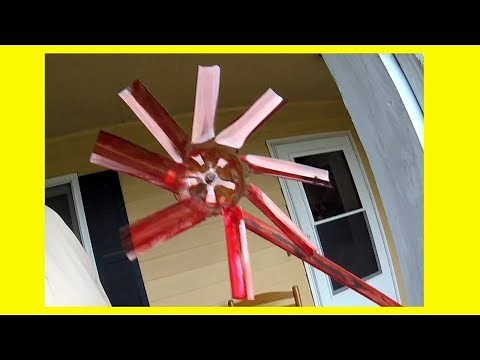 How To Make Plastic Bottle Propellor Wind Spinners Part 1