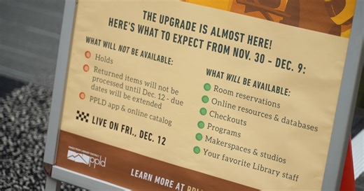 PPLD to start upgrading library systems starting next week