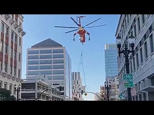 Helicopter Accidentally Drops Cargo