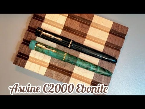 ASVINE C2000 *NEW* EBONITE FOUNTAIN PEN