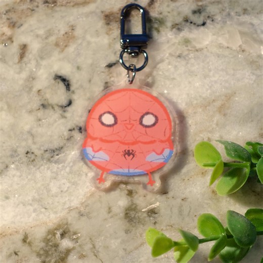 Spiderbird - Bird Keychain - Etsy