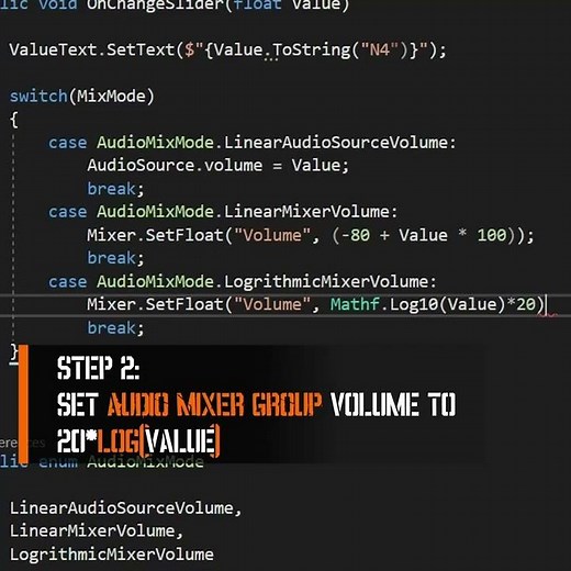 Audio Slider in Unity Done RIGHT Preview #Shorts