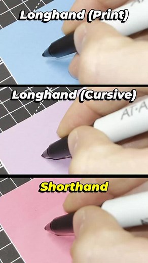 12K views · 3 comments | Three different ways to handwrite the word “code”… Print, cursive, and SHORTHAND. Shorthand is a speed writing system that allows you to write words at the speed of thought. It pairs every sound that you speak with a stroke, then words are made by putting strokes together. Have you been looking for a way to write faster? | Learn.gregg.shorthand | Facebook