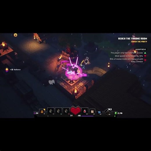 Two Gold Keys, One Locked Door #minecraft #minecraftdungeons #goldkey