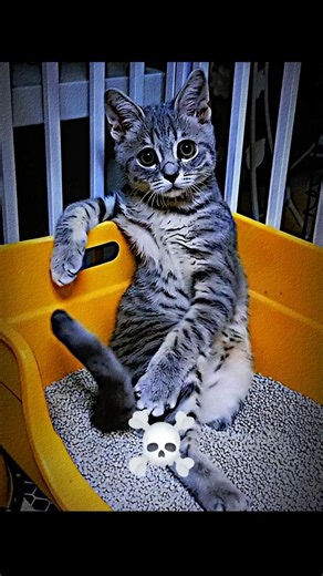 Cats Act Like Humans ☠️ #cats #catshorts #funnycats #trollface #edit